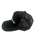 Velour Trucker Hat - Black/White