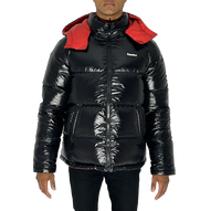 Reversible Down Puffer - Black/Red – Kunshu Reversible Down Puffer - Black/Red – Kunshu