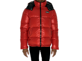 Reversible Down Puffer - Black/Red