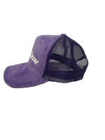 Velour Trucker Hat - Purple